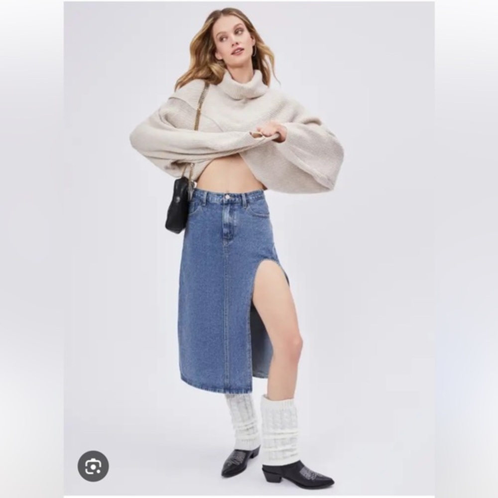 Cider Blue Maxi Skirt